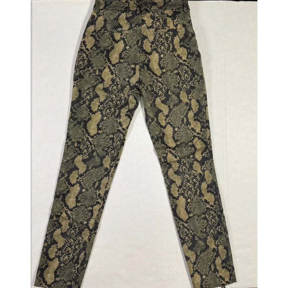 H&M Womens Size 2 Pants Animal Print‎ Maximalist Professional Career Interview